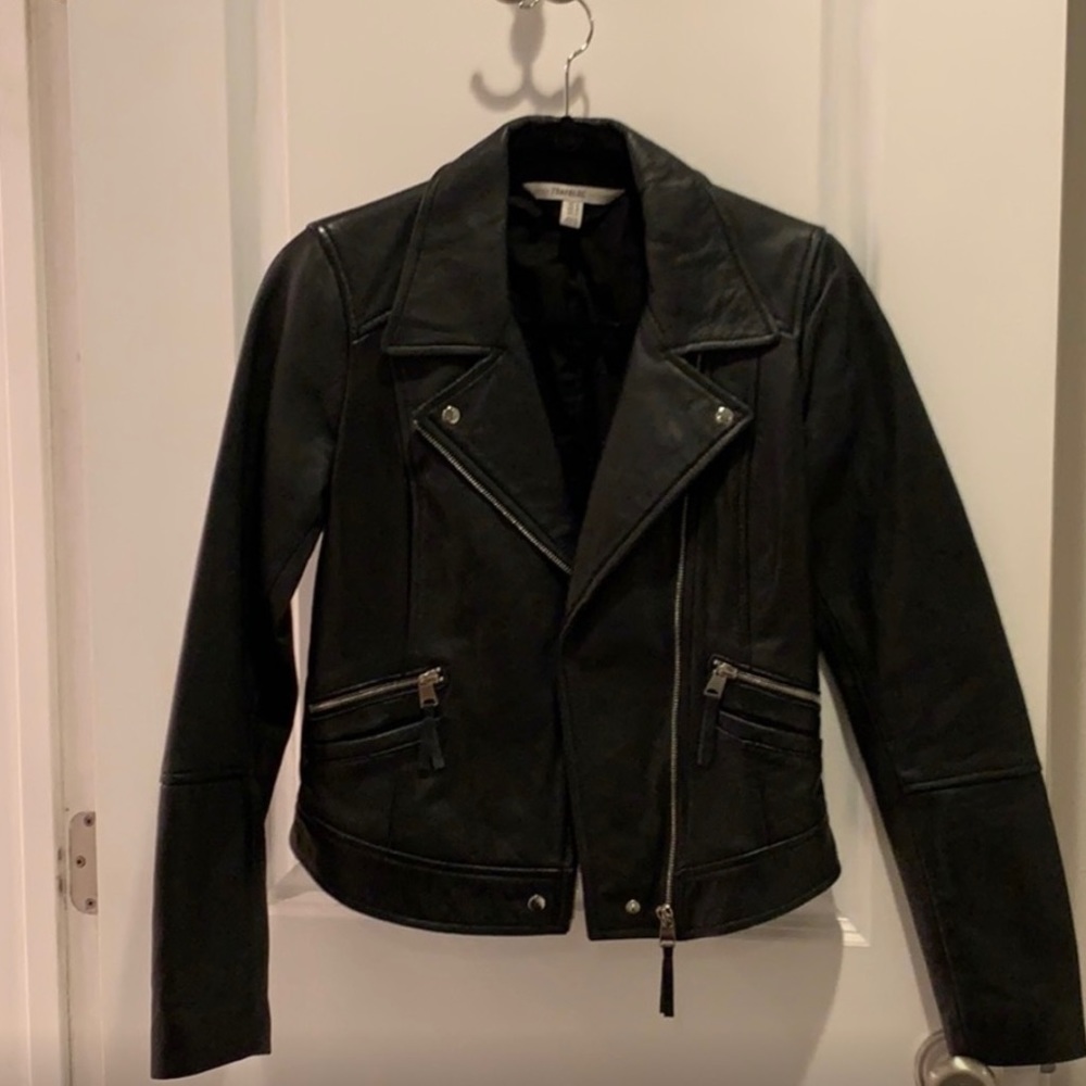 Zara faux leather jacket